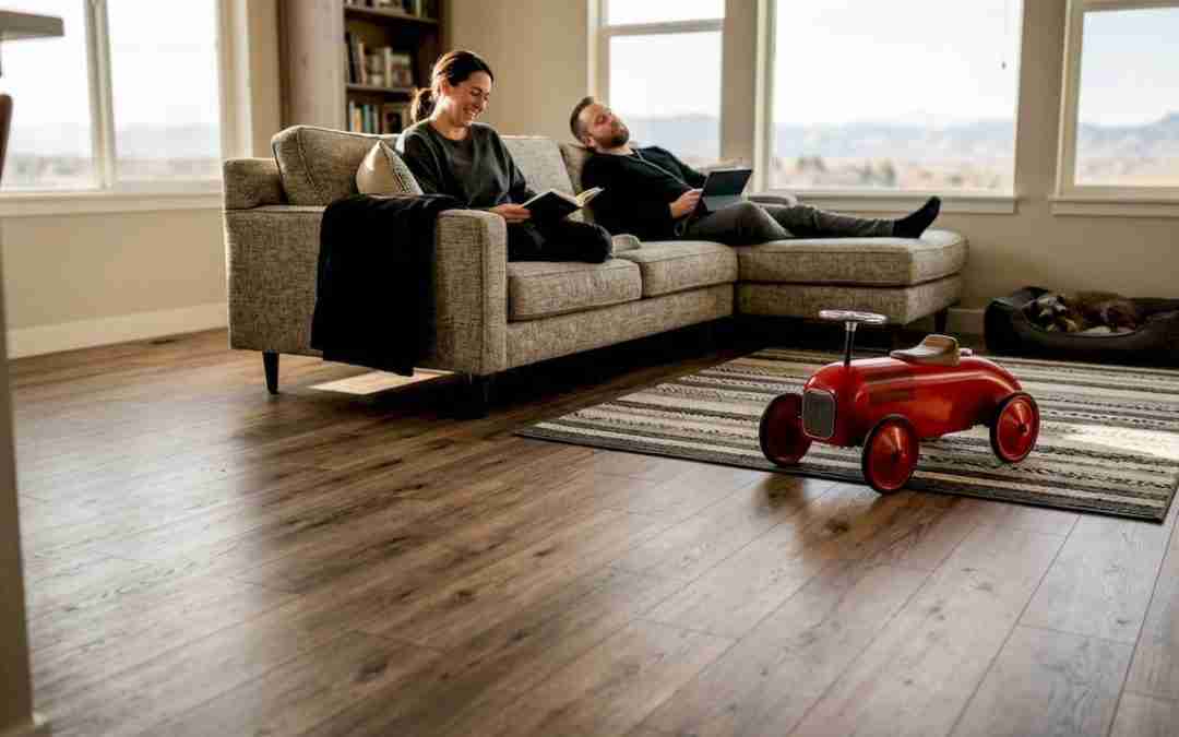 Modern Denver living room laminate flooring