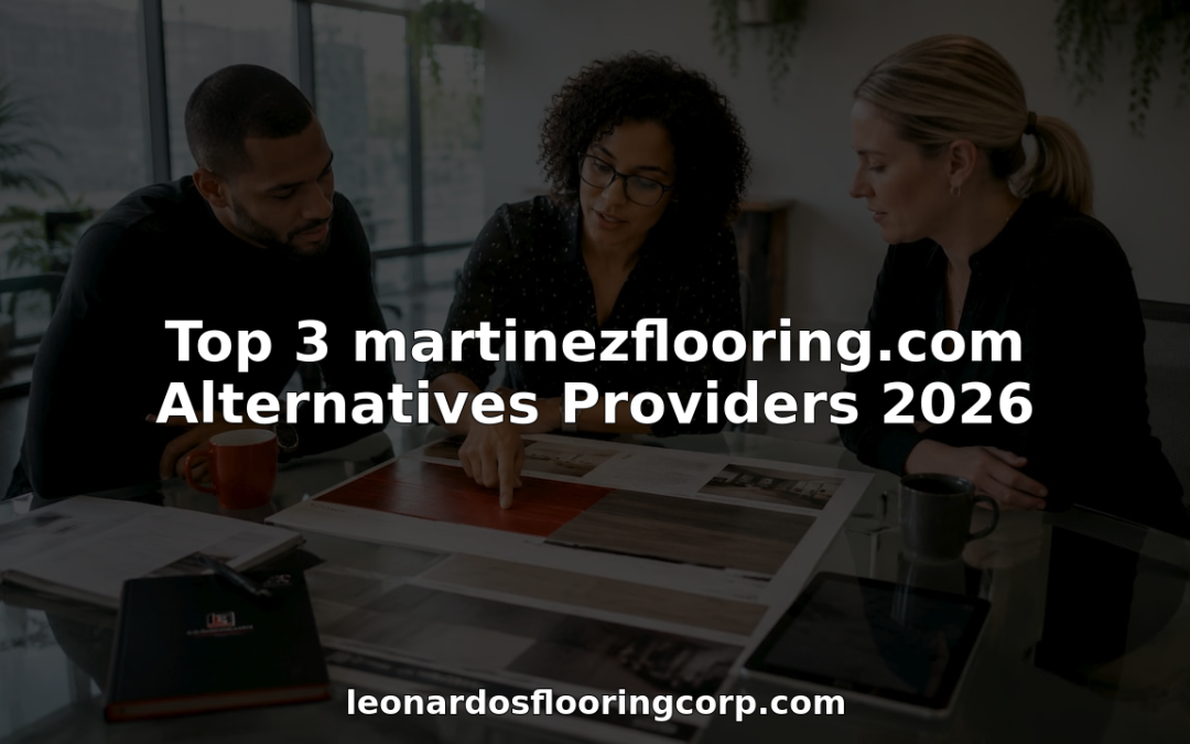 Team reviewing flooring project proposals