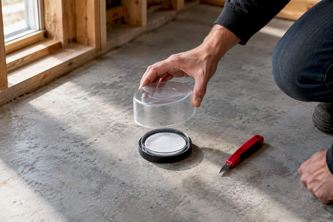 Calcium chloride test on concrete subfloor