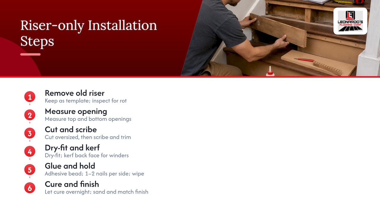 Installing Risers on Their Own: A Separate Walkthrough — overview diagram